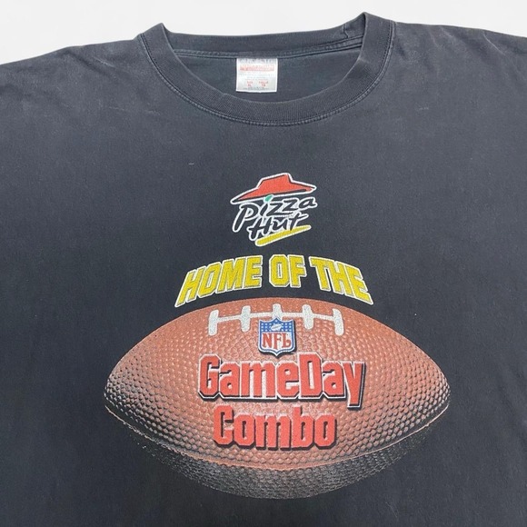 NFL Other - Vintage NFL Pizza Hut home of the game day combo black T-shirt